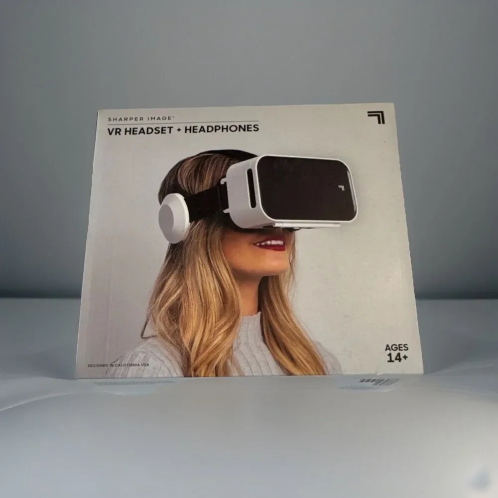 Sharper Image VR Headset + Headphones, Built-In Headphones, 5.5